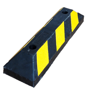 新款 玻璃微珠反光膜橡胶定位器 车位挡车器 车轮限位器