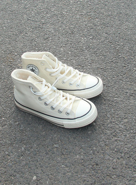 满两双包邮11.30瑕疵女士高帮系带内里夹毛休闲平底女鞋