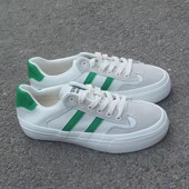 包邮 10.19微瑕特价 男士 满2双 低帮系带反毛皮与PU拼接休闲男板鞋