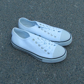 12.15瑕疵日单男女士情侣低帮系带休闲平底男帆布鞋 包邮