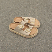 鞋 3.22瑕疵低帮拖鞋 差码 垫软木博肯鞋 一字拖PU面牛皮鞋