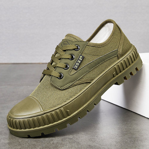 3522劳保鞋防臭徒步户外徒步轻便帆布军训男解放鞋耐磨防滑登山鞋