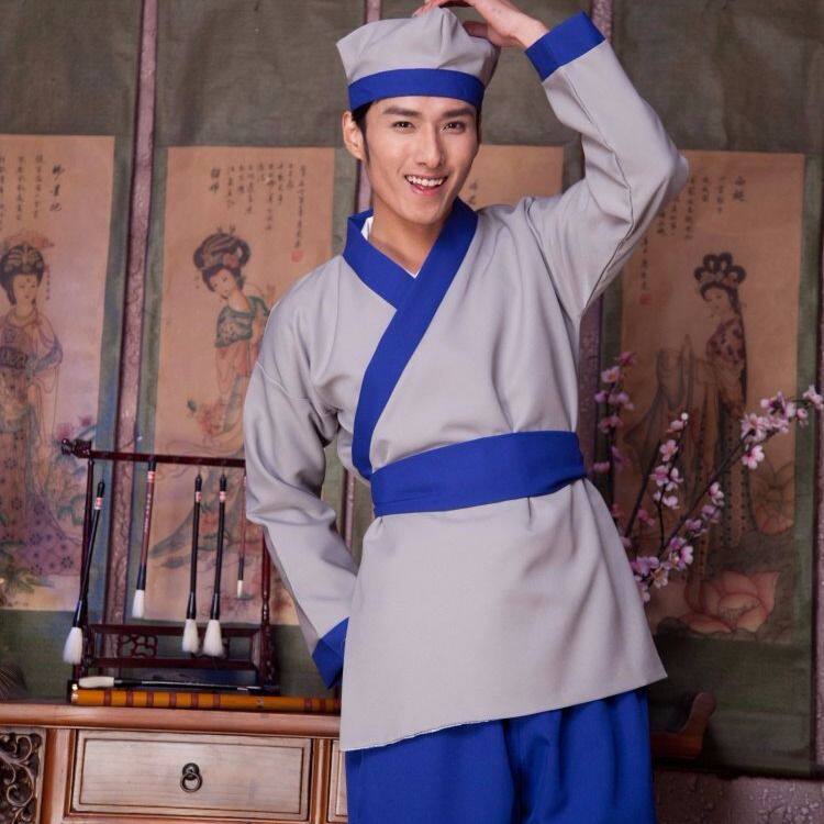 店*小二服装杂役家丁仆人地保酒店农民牛郎织女古装汉服平民服装