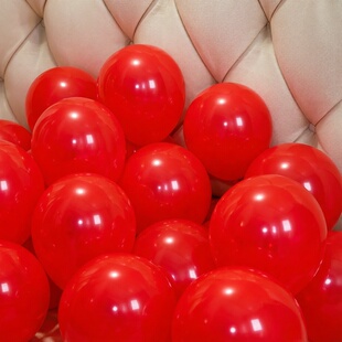 红色气球幼儿园装 饰店铺场景布置喜庆活动圆形气球5寸10寸18寸