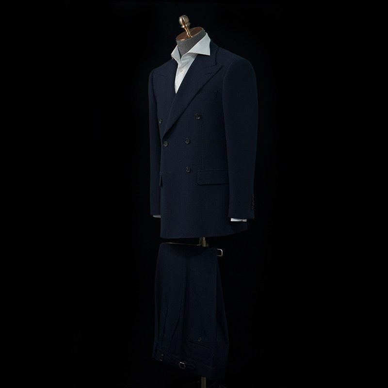 royal lisbon 意大利进口面料男士高级西服定制手工外套结婚套装