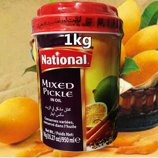 pakistani food mixed PICKLE IN OIL NATIONAL巴基斯坦芒果泡菜