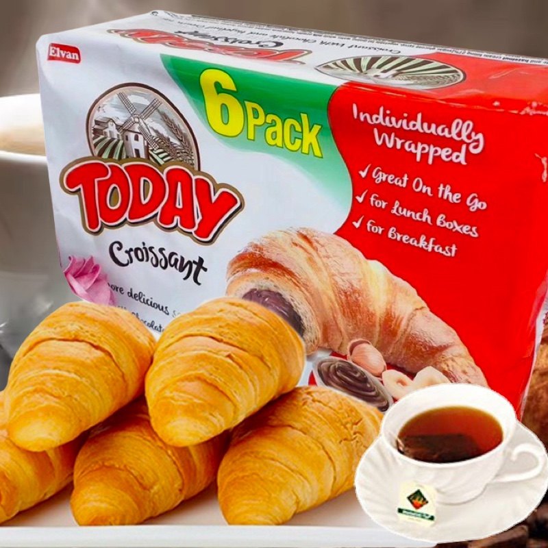 elvan today croissant bread土耳其巧克力牛角面包早餐进口零食