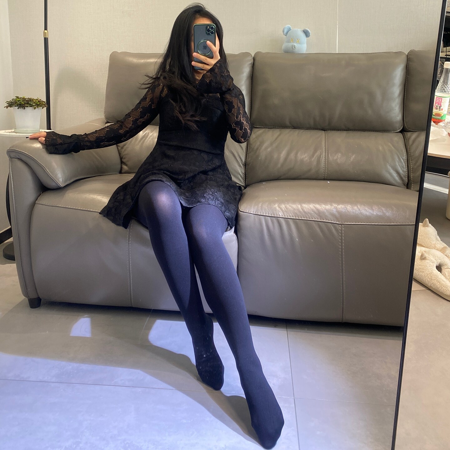 加大120D显瘦无缝裆九分打底裤厚黑款保暖黑丝打底连裤袜男女士丝