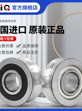 德国进口EIQ轴承U型槽LFR 50/4/5/6/8 5200-8-10 KDD 2Z NPP 2RS