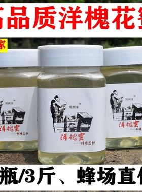 周洲家洋槐花蜜纯正天然农家自产野生成熟正宗真原蜜无添加土蜂蜜