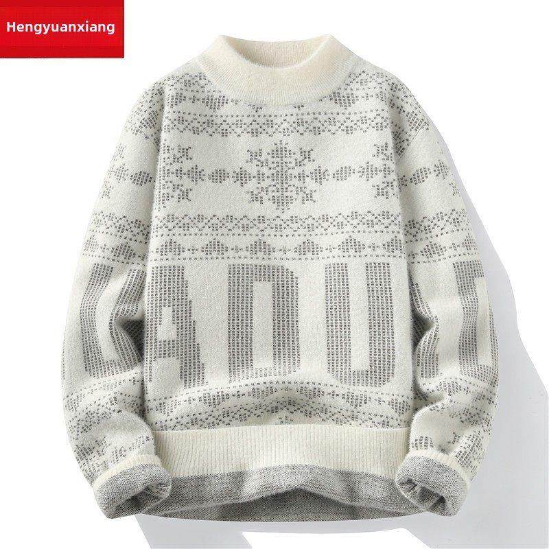 恒源祥毛衣男覆古秋冬款加厚一体绒保暖潮毛线衣服内搭男生羊毛衫,男装,针织衫/毛衣,淘宝优惠券,粉丝福利购,淘宝优惠卷