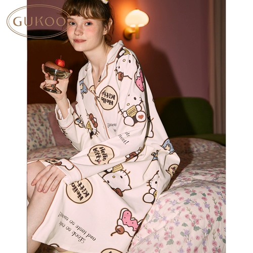 Hello Kitty, весенняя пижама, хлопковый комплект