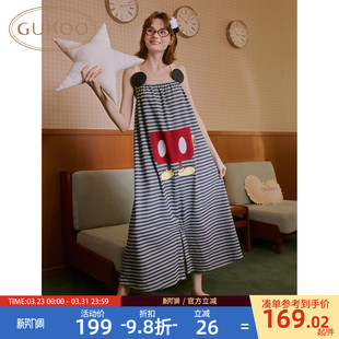 Gukoo 可爱纯棉女士家居服连体衣B 果壳睡衣女春夏迪士尼联名新款