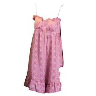 Gukoo/果壳睡裙礼物夏季24年设计师联名新款真丝甜美女士家居服S