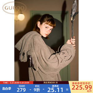 Gukoo/果壳睡衣女冬季小恶魔睡袍女新款保暖女家居服睡裙女冬D