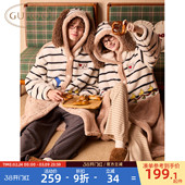 浴袍史努比珊瑚绒睡袍男款 新款 睡衣D 果壳情侣睡袍女冬季 Gukoo