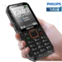 Philips / Philips E188A chính hãng ba máy chống cũ nút thẳng điện thoại di động bạn bè ngoài trời chờ lâu từ lớn màn hình lớn máy cũ tiết kiệm chống bụi chống nước chống rơi - Điện thoại di động pin iphone 7 plus