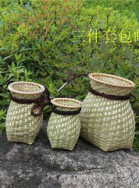 装饰插花舞蹈道具纯手工竹编