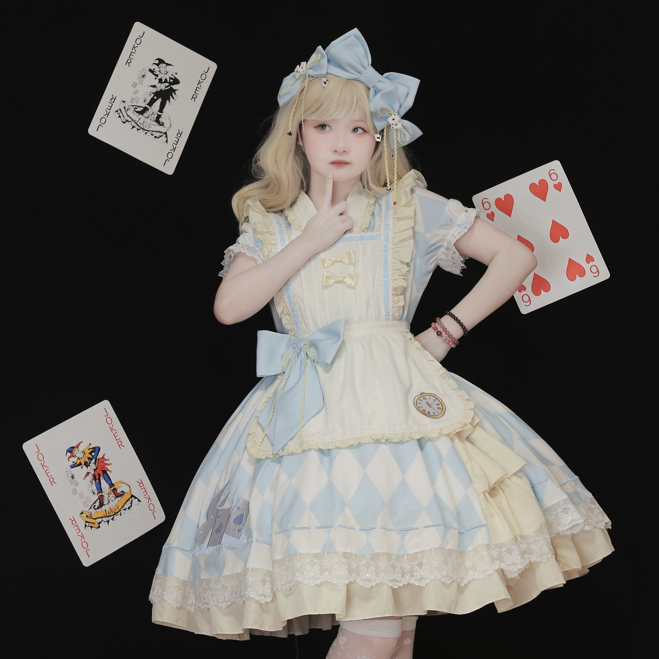 【仅展示】原创lolita和风爱丽丝op洛丽塔白月光可爱