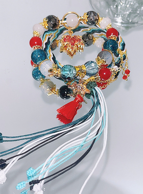 崩铁同人手链星穹饮月君叠戴手串手链星铁镜流手绳成品二次元饰品