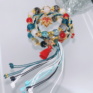 崩铁同人手链星穹饮月君叠戴手串手链星铁镜流手绳成品二次元饰品