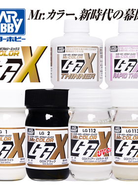 【NEW】郡士 GGX 光泽黑白油性漆/保护漆丨LG1`2丨模型喷涂上色