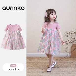 女童连衣裙夏季 蓬蓬裙生日礼服 宝宝公主裙小女孩洋气裙子春秋长袖