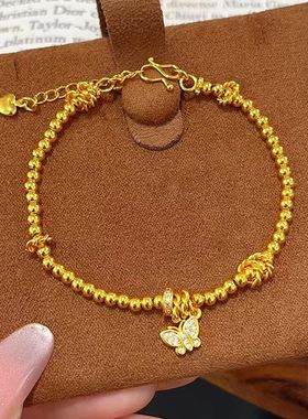 新款镶钻蝴蝶小蛮腰跑环手链女款