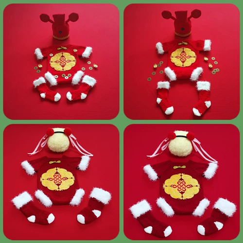 100-дневная детская фотосессия в фотостудии с национальной модной одеждой для ребенка в полнолуние и 100 лет, чтобы привлечь богатство и сокровища, реквизит и одежда для фотосъемки