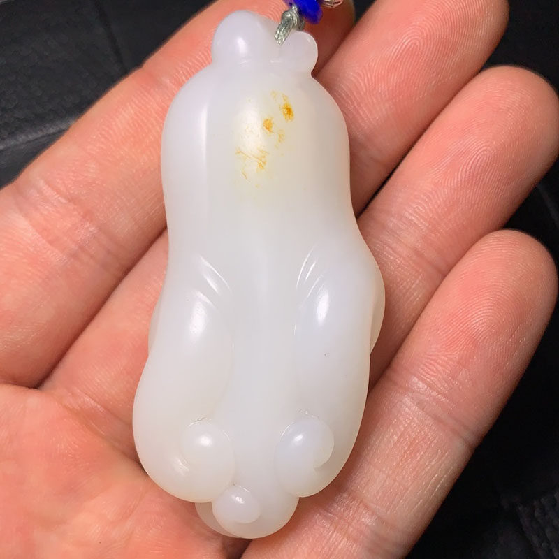 和田玉吊坠苏工大师玉雕作品新疆和田玉籽料精品羊脂白玉挂件