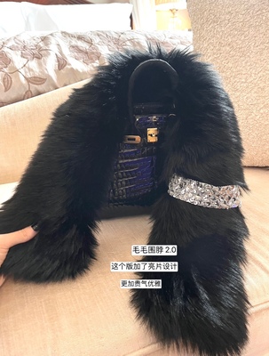 冬季亮钻原创设计围巾