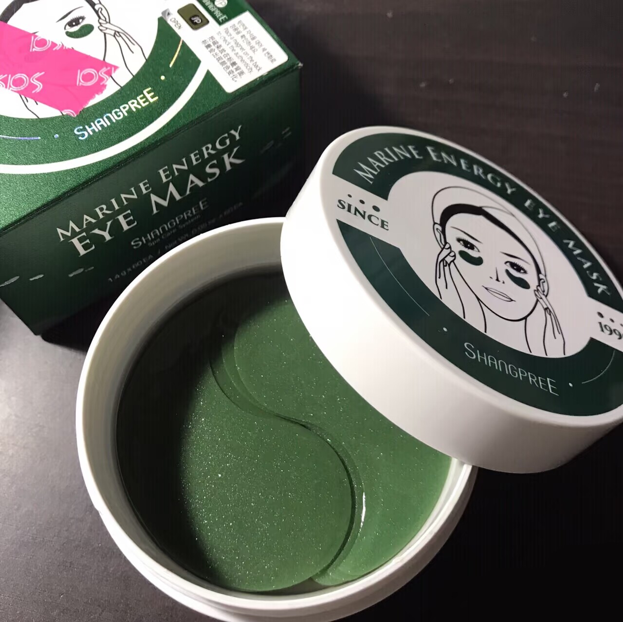 韩国香蒲丽绿眼膜 眼圈眼袋经常眼膜