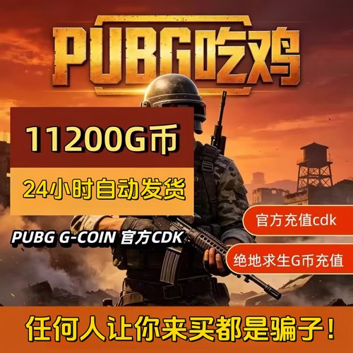 绝地求生PUBG G币11200G币官方正版CDK