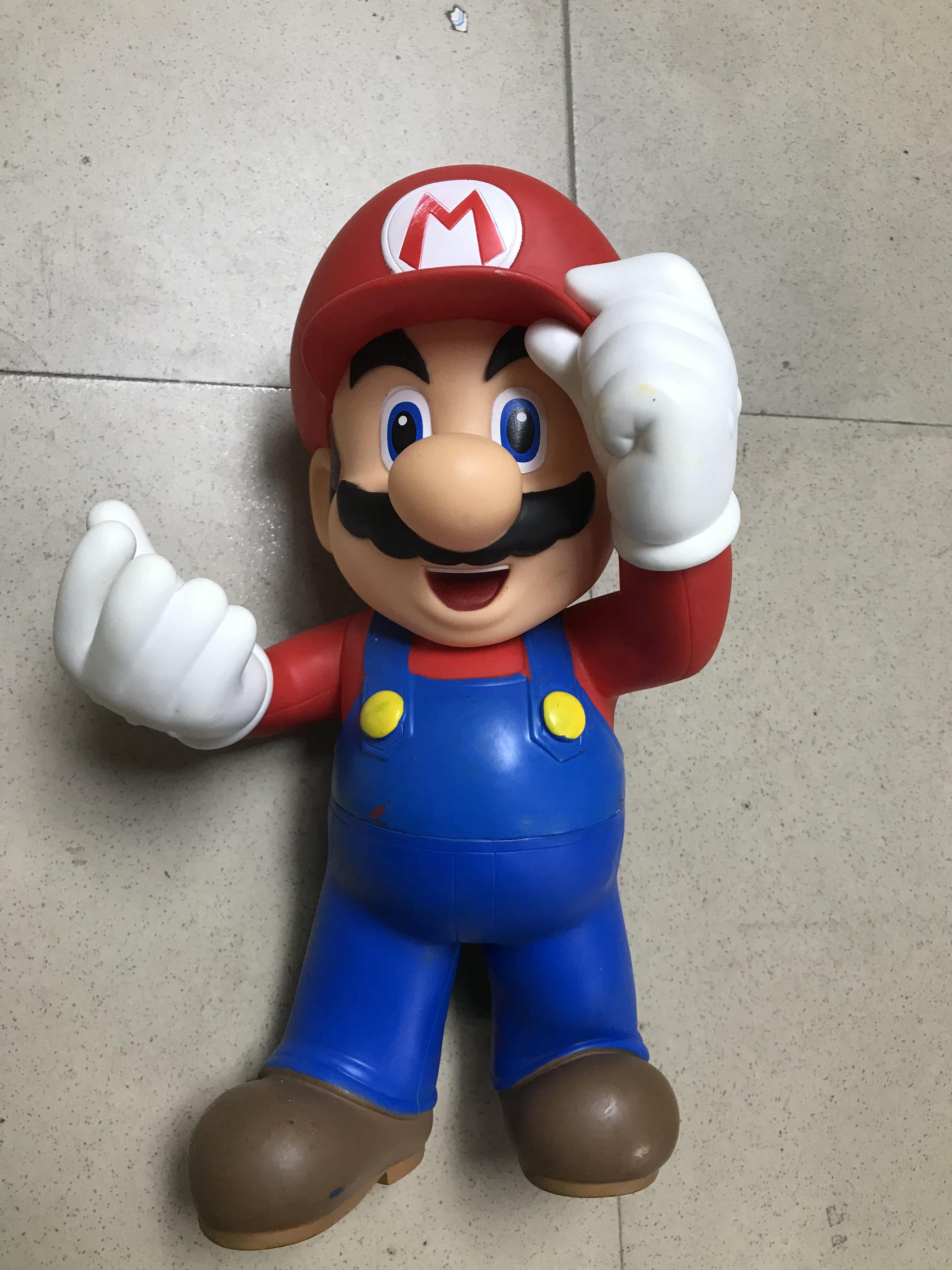 正版散货任天堂 nintendo 超级马里奥 水管工 大号 手办模型 搪胶