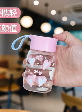 可爱迷你小玻璃早餐杯防漏
