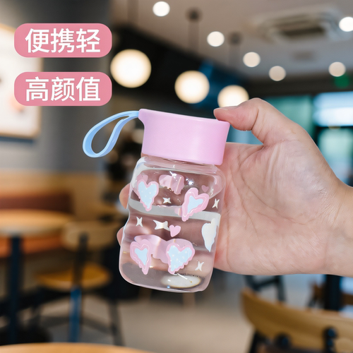 可爱迷你小玻璃早餐杯防漏