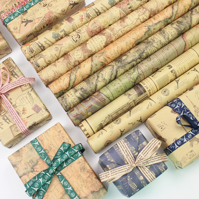 牛皮纸礼物复古拍照背景收纳盒