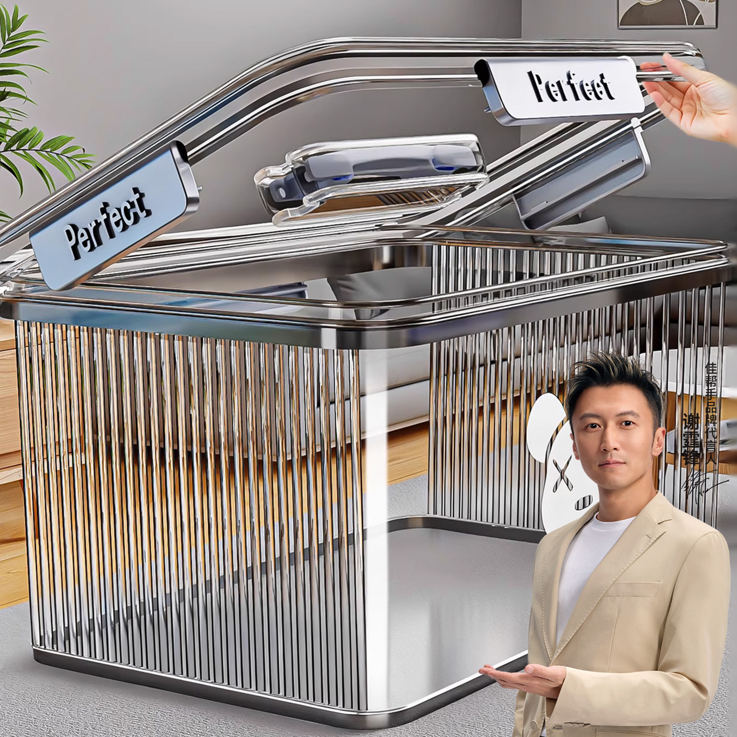 【透明小屁熊】高颜值收纳箱