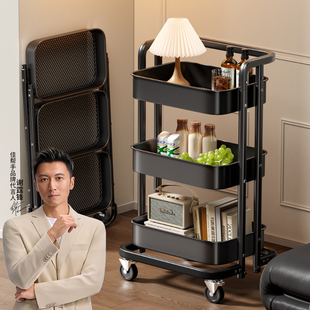 佳帮手小推车多层移动置物架卫生间厨房卧室免安装收纳架零食书架
