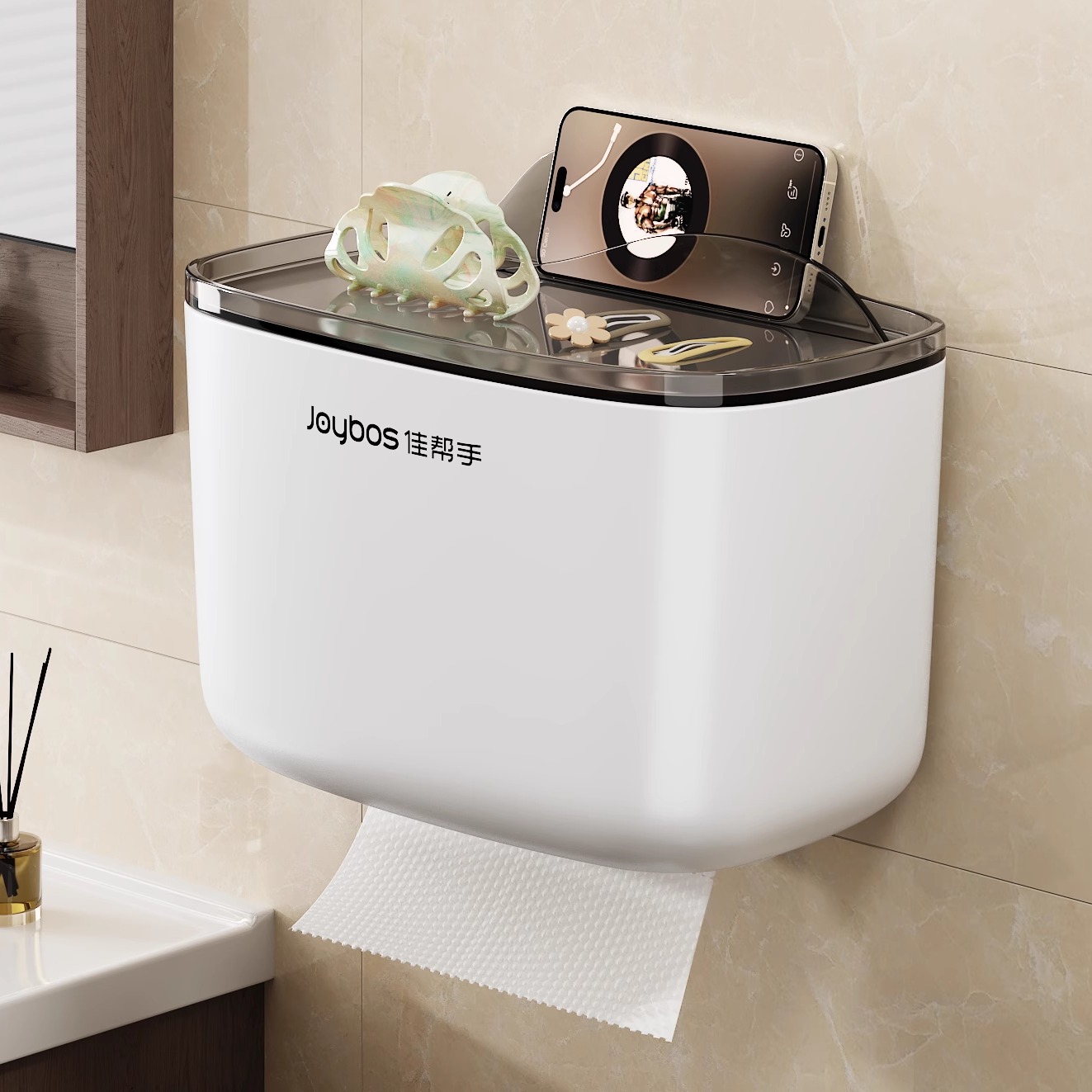 【销量TOP】洗脸巾收纳盒壁挂式