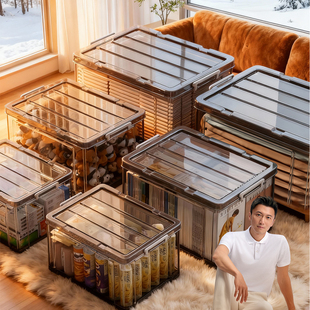 【政府补贴】佳帮手多个装透明大容量超大号收纳箱衣柜衣物整理箱