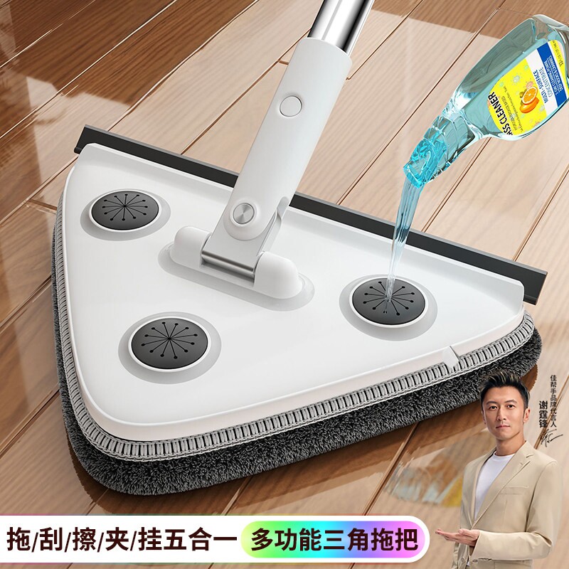 【天花板清洁神器】万向三角拖把图片
