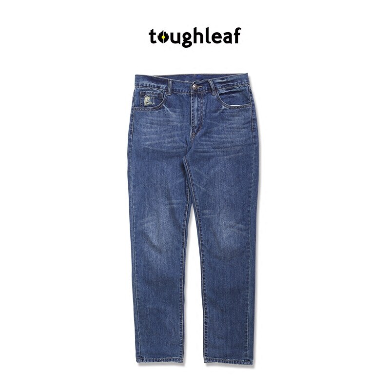 TOUGHLEAF 2018轻潮日系洗水直筒宽松休闲裤子街头潮流牛仔裤男