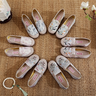 防滑软底舒适透气单鞋 春夏新款 帆布鞋 百搭潮流休闲女款 老北京布鞋