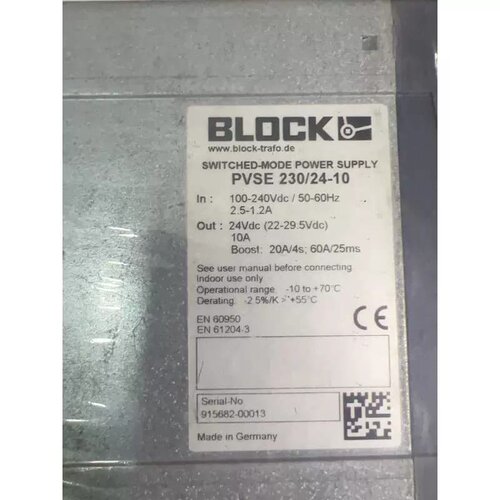 售前询价BLOCK电源PVSE230/24-10，，成色