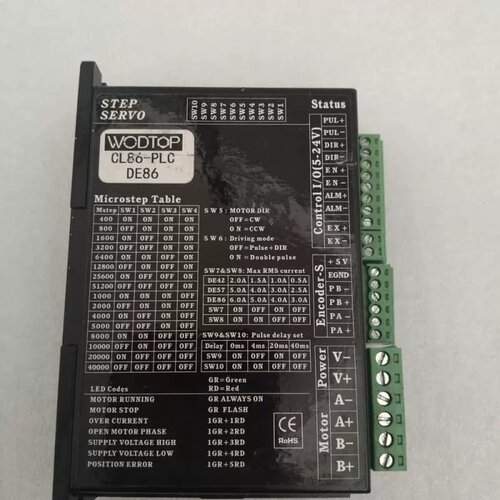 售前询价WODTOP CL86-PLC DE86闭环步进驱动器