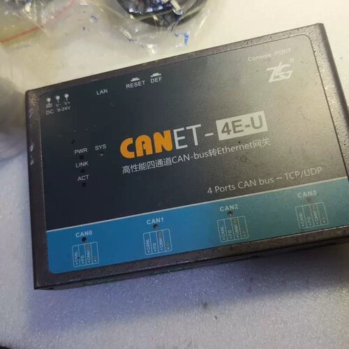 售前询价B60 周立功乙太网转CAN卡盒模块工业CANBus转换器C