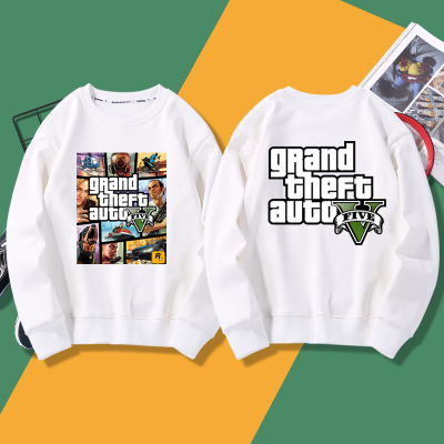 摇滚之星GTA5圣安地列斯Rockstar Games游戏周边侠盗圆领卫衣长袖