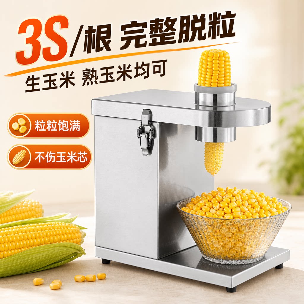 全自动玉米脱粒机家商两用