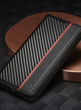 适用苹果15手机壳套16碳纤维iPhone14promax新款13全包防摔12/11/SE翻盖17保护套X S/XR高档ip8plus/7/6简约e